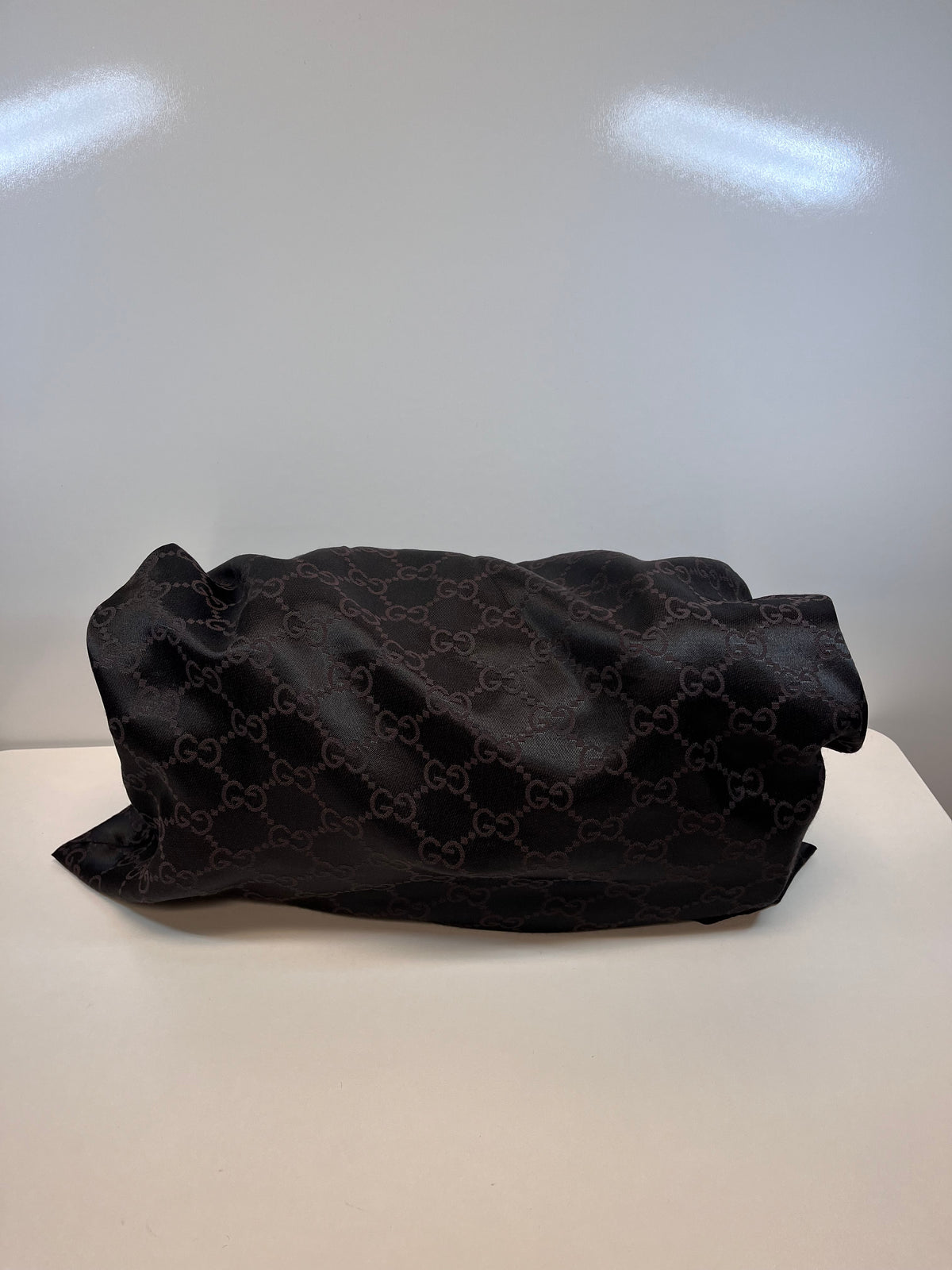Gucci Handbag Brown and Dark Green Vintage Bullet Bag Tom Ford Era East-West
