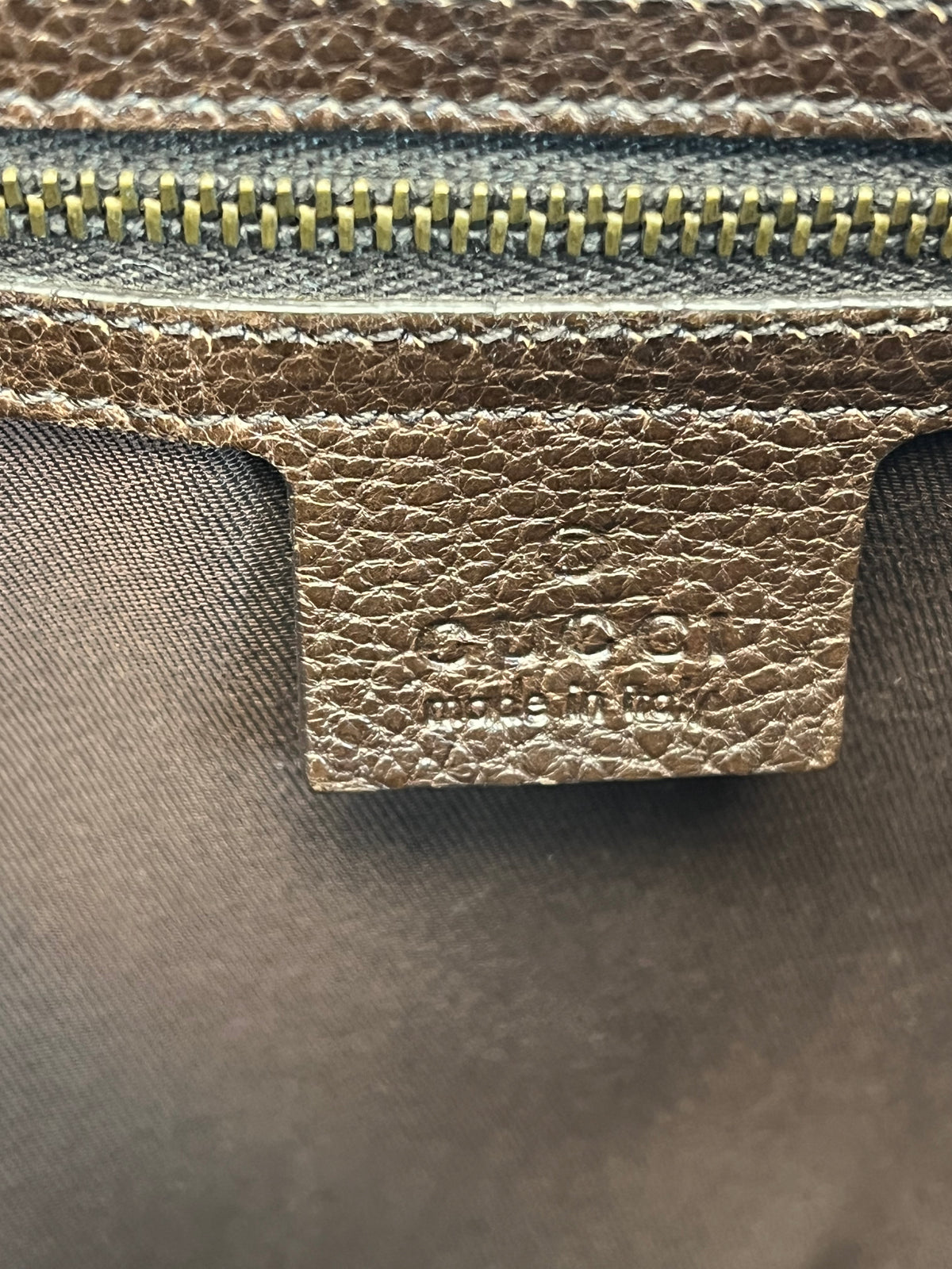 Gucci Handbag Brown & Black GG Canvas Shoulder Bag