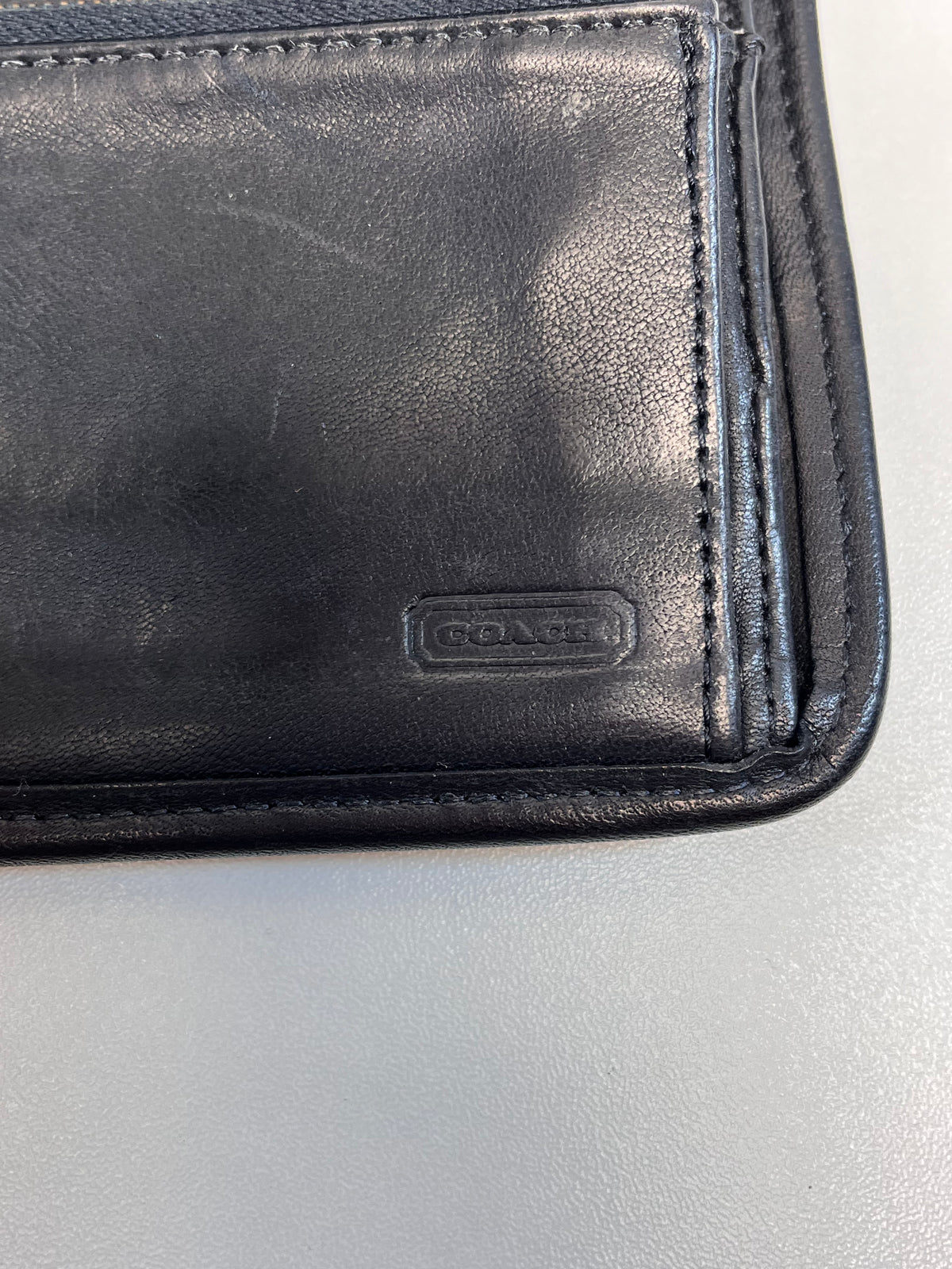 Coach Wallet Black Vintage Multifunction