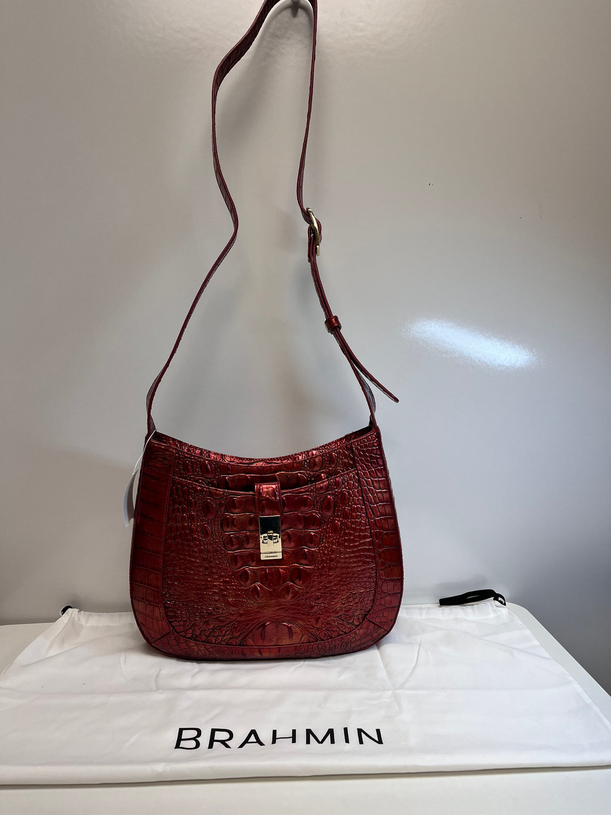 Brahmin Crossbody Red Small Johanna Chili Melbourne