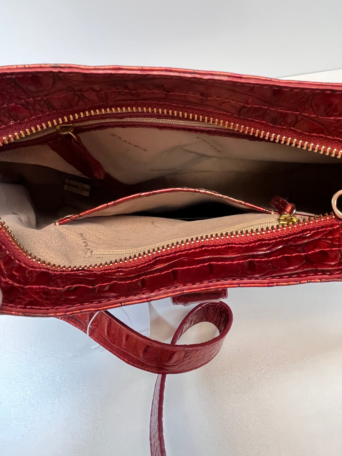 Brahmin Crossbody Red Small Johanna Chili Melbourne