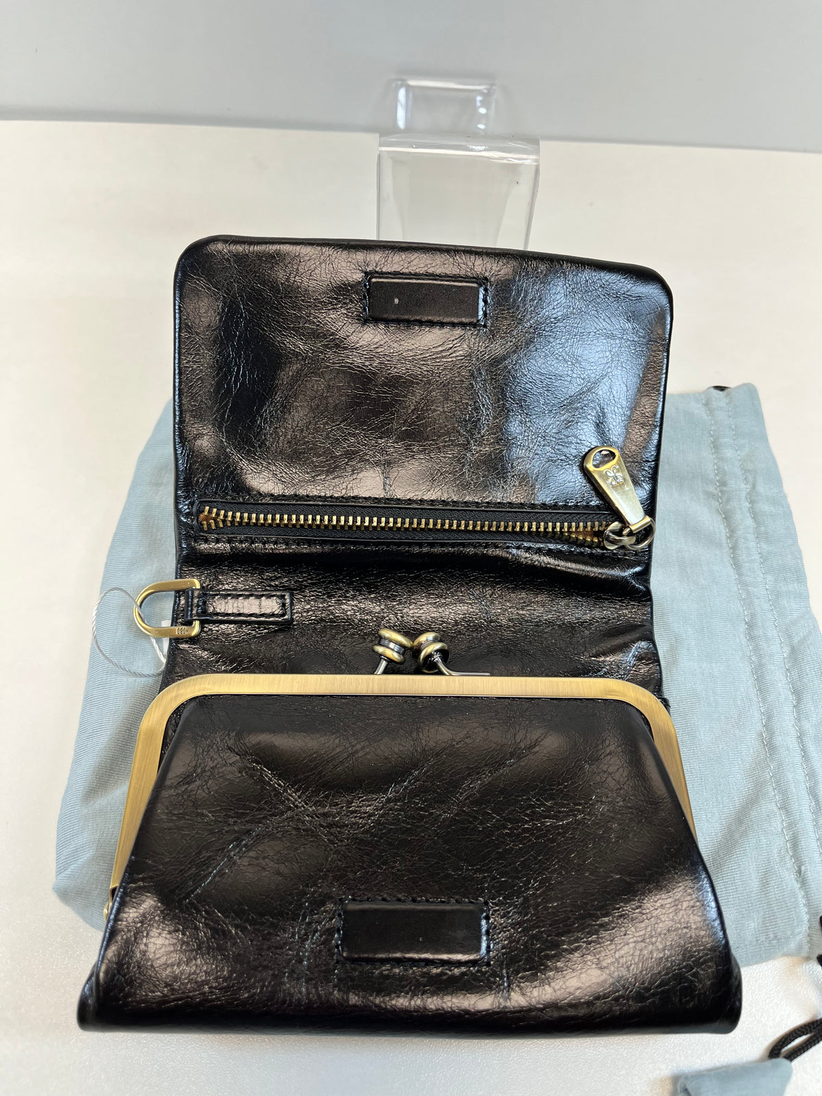 HOBO Wallet Black Ross Wristlet (no strap)