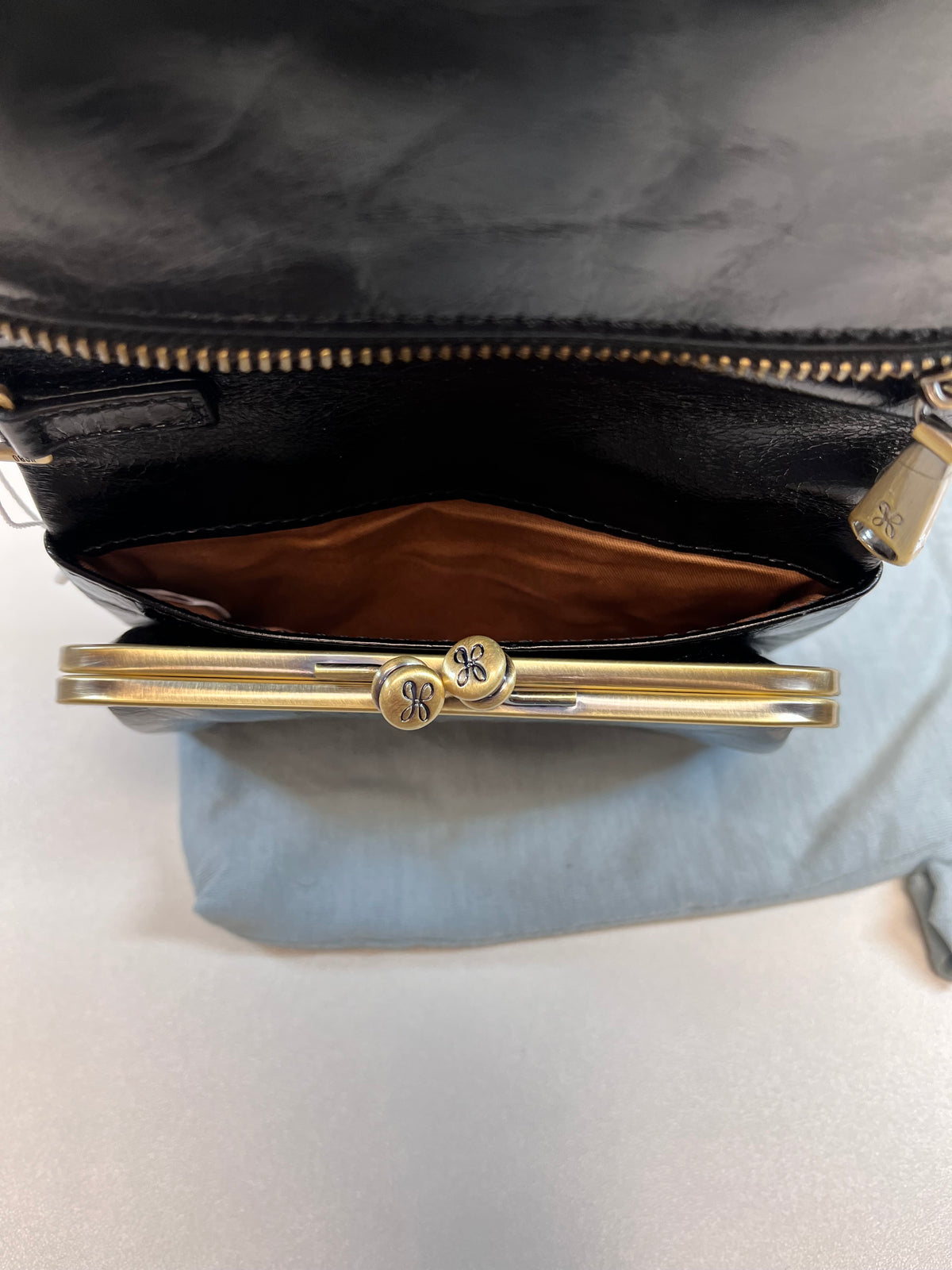 HOBO Wallet Black Ross Wristlet (no strap)