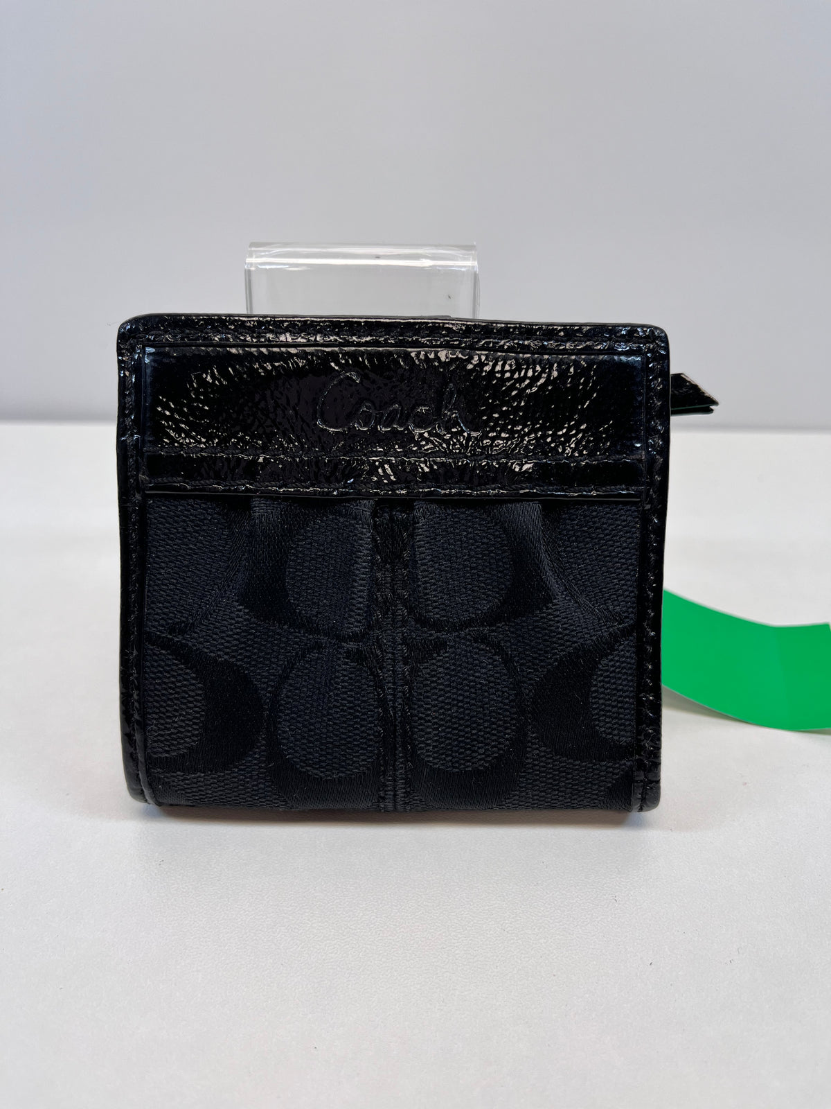 Coach Wallet Black Bifold Signature Y2K