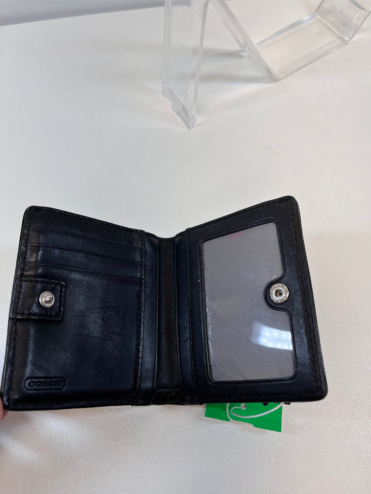 Coach Wallet Black Bifold Signature Y2K