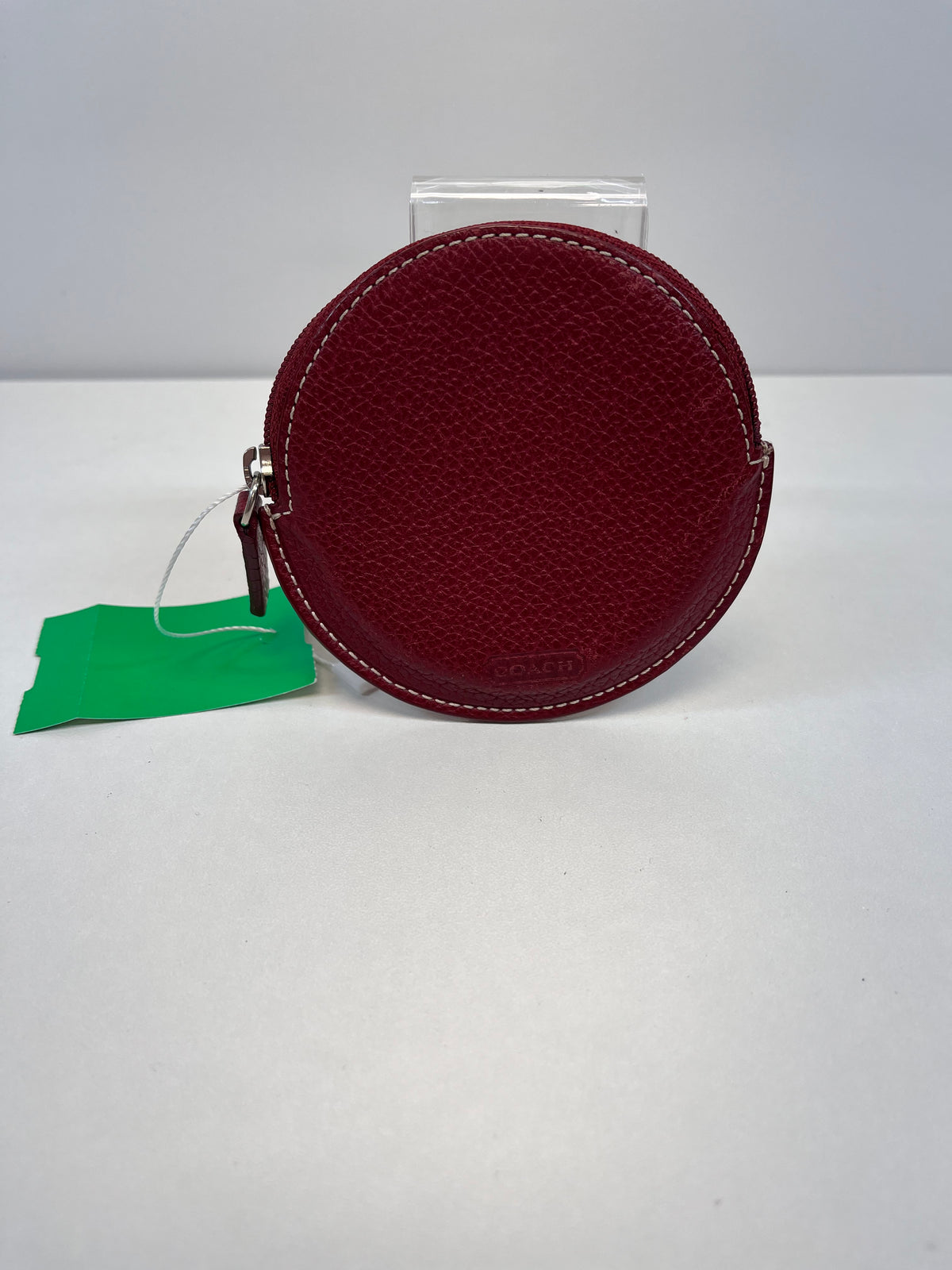 Coach Coin Purse Red Vintage Round Zip