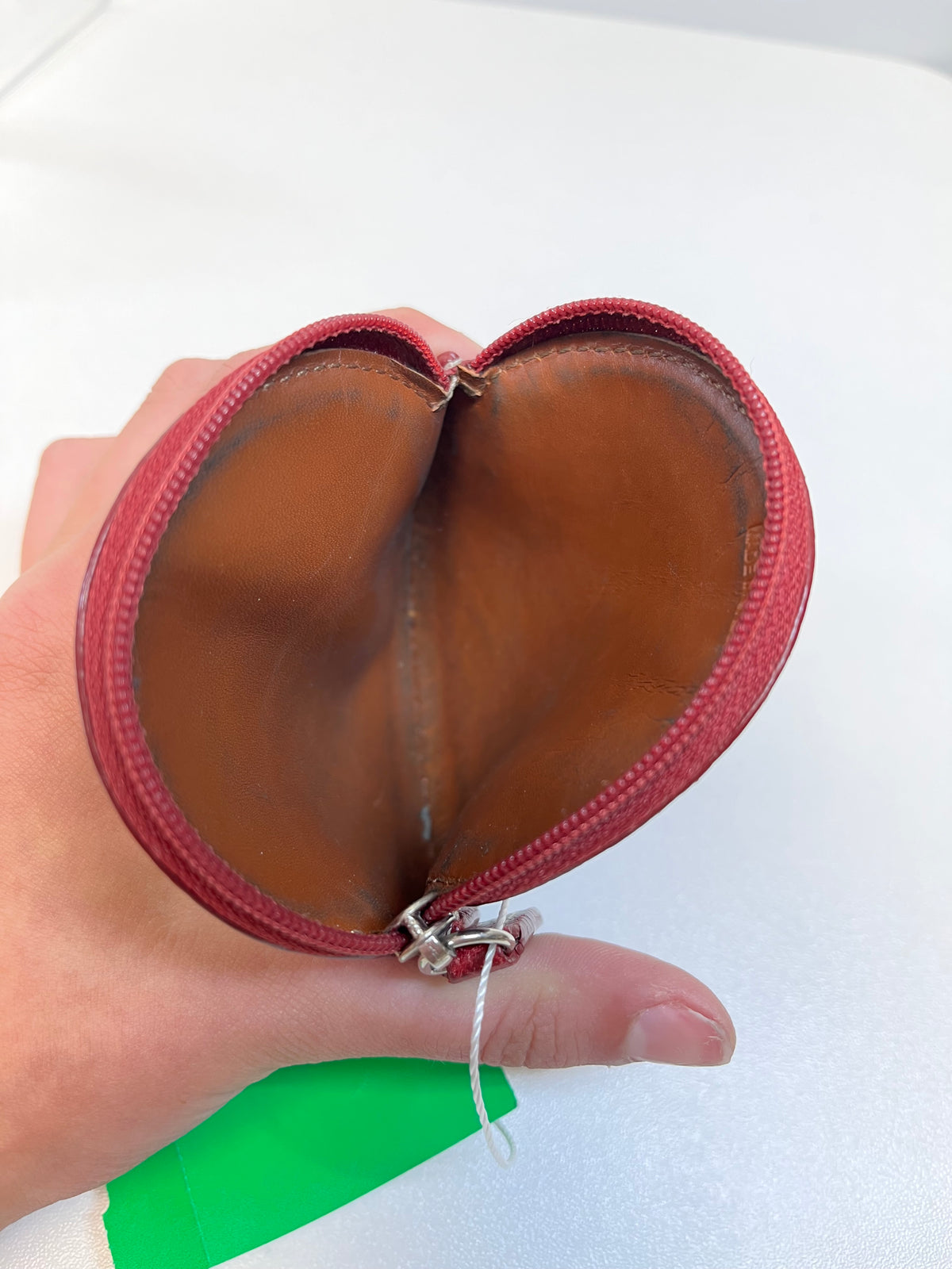 Coach Coin Purse Red Vintage Round Zip