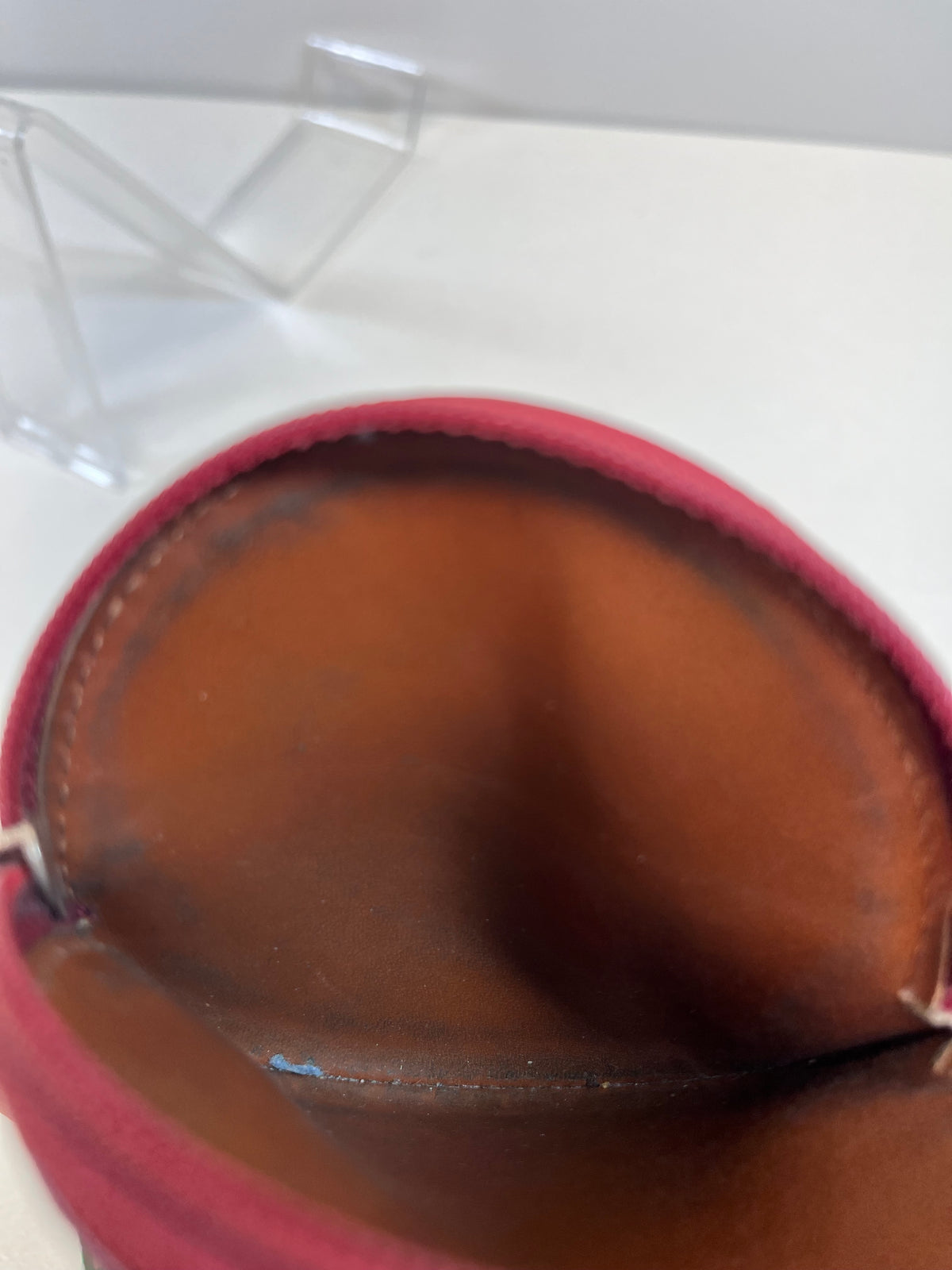 Coach Coin Purse Red Vintage Round Zip