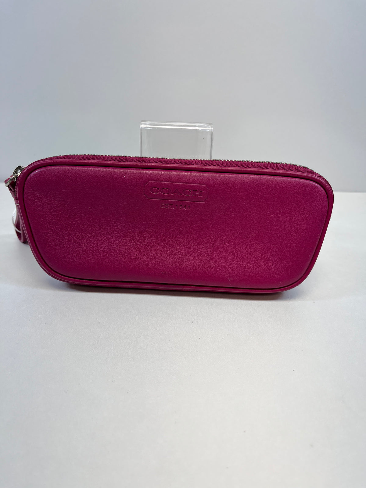 Coach Glasses Case Fuscia Pink Soft Zip