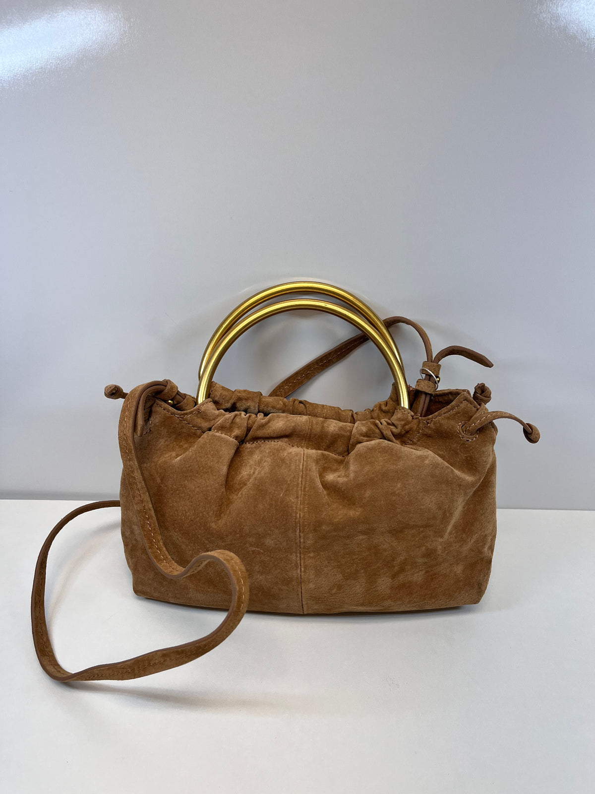 Zara Handbag Brown Suede