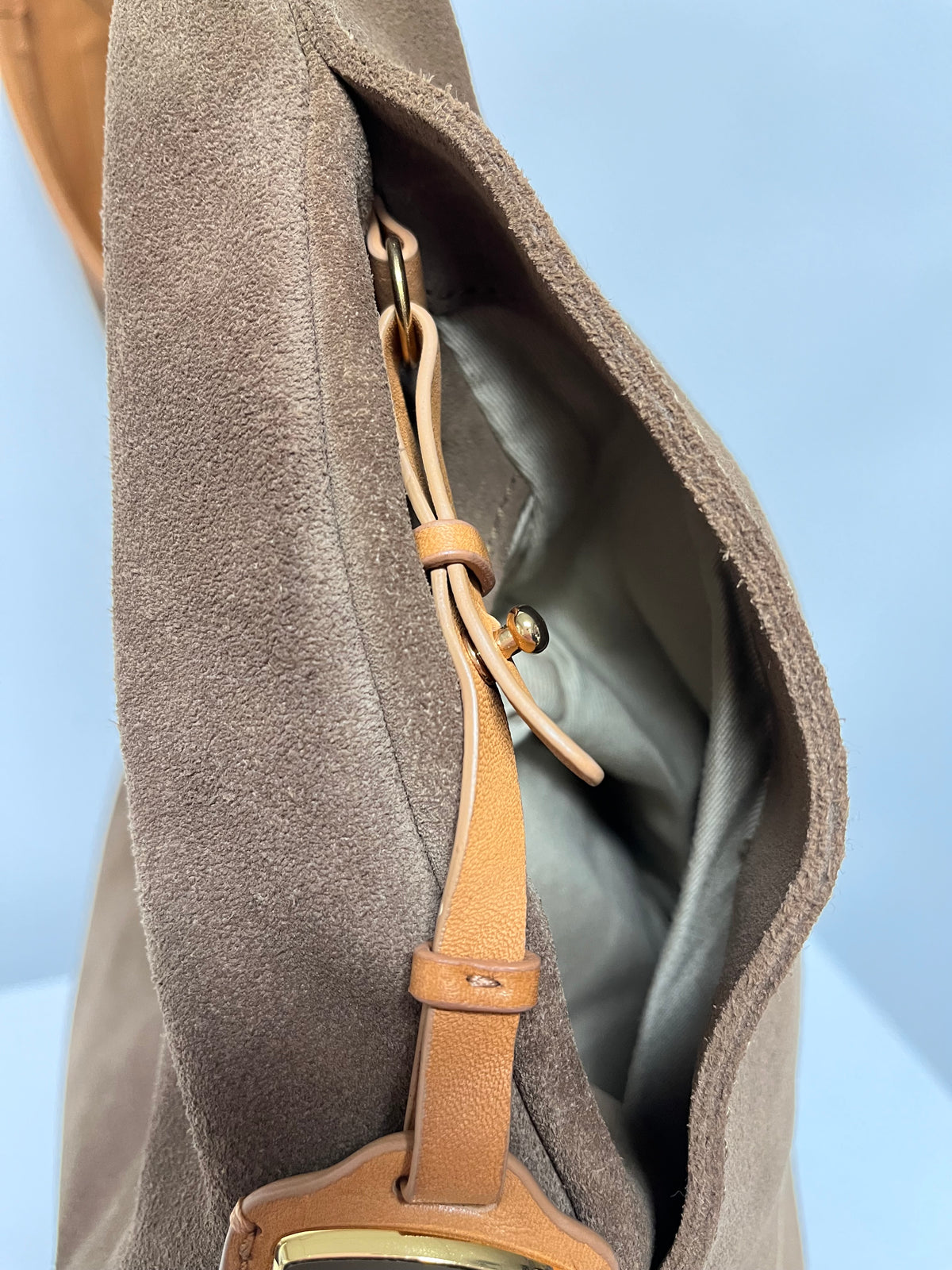 UGG Handbag Brown Suede Hobo Bag Vintage