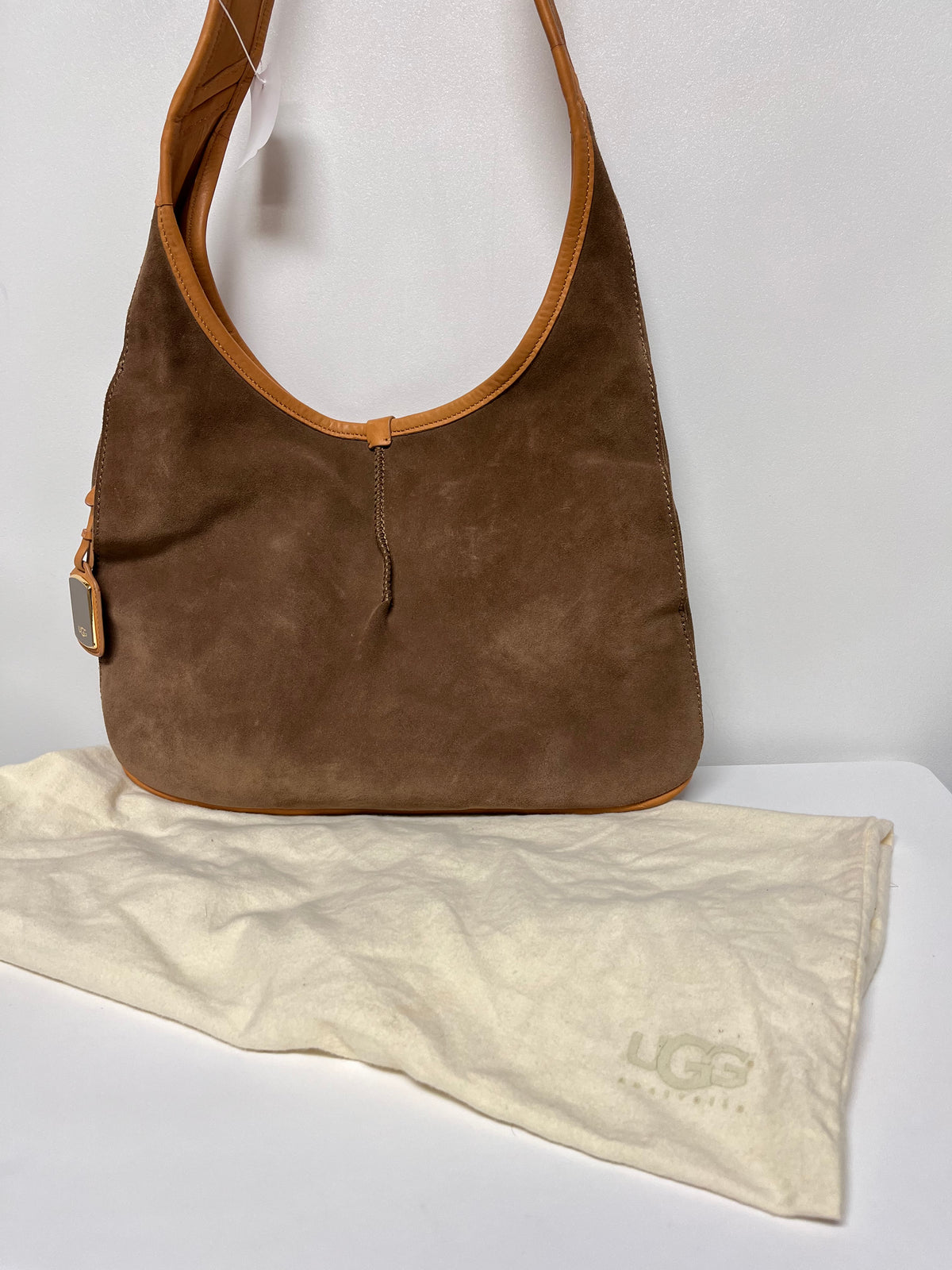 UGG Handbag Brown Suede Hobo Bag Vintage