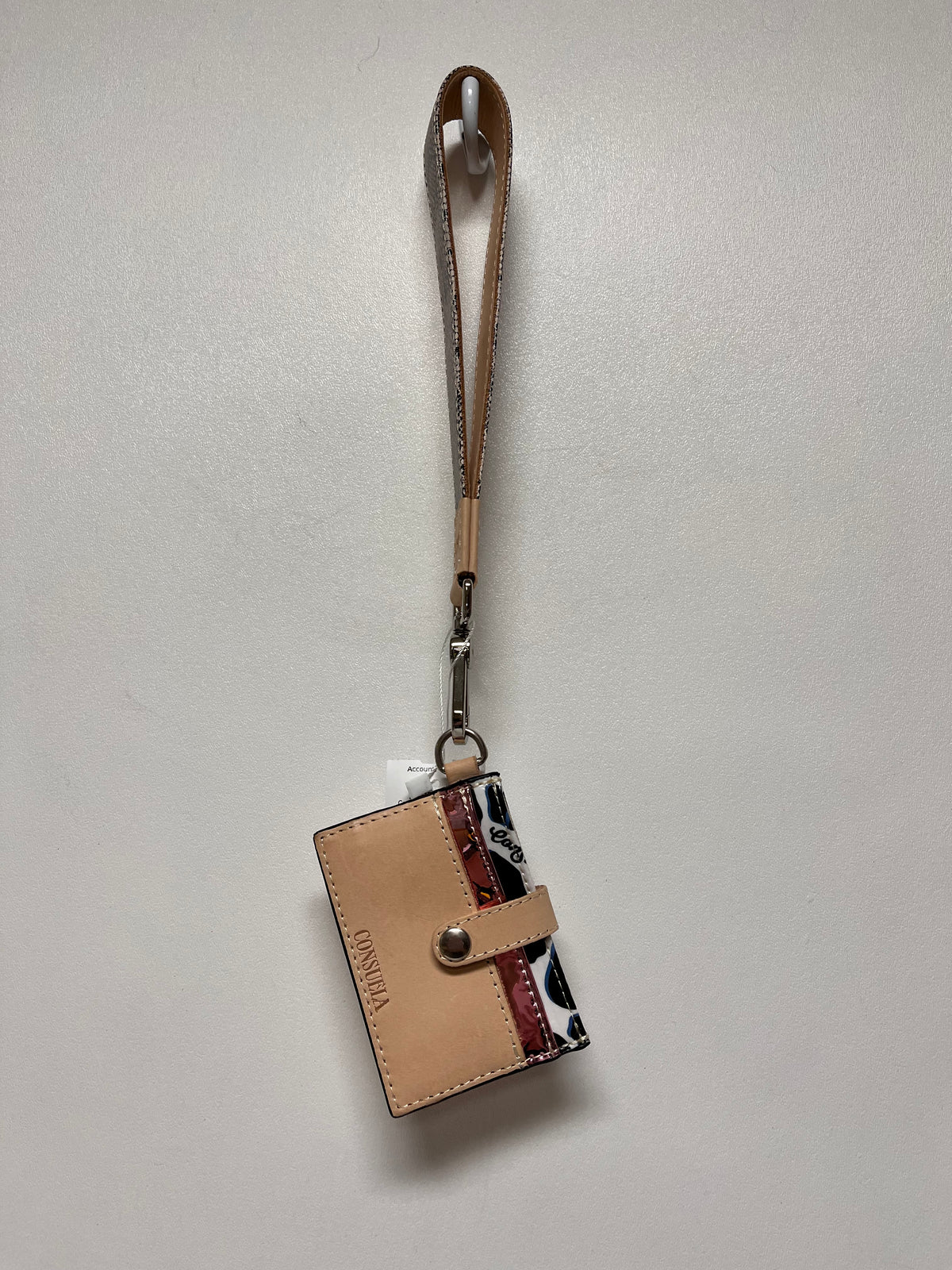 Consuela Wristlet  Sally Combi Card Holder & Strap Missing Zipper Pouch