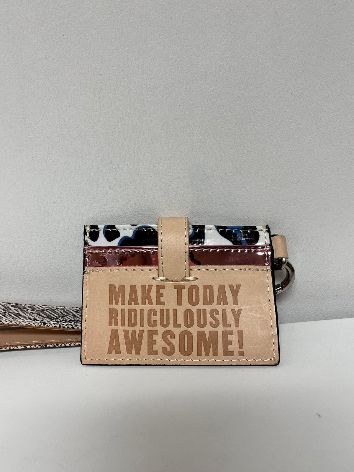 Consuela Wristlet  Sally Combi Card Holder & Strap Missing Zipper Pouch