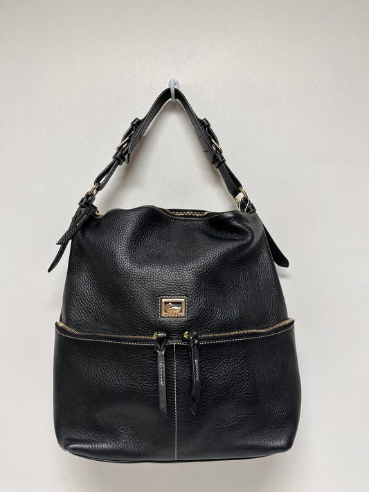 Dooney & Bourke Handbag Black Dillen Hobo (as is: stain inside lining) Large