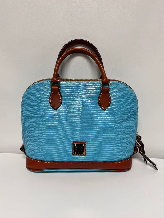 Dooney & Bourke Handbag Turquoise Zip Zip Satchel Lizard Aqua No long stap