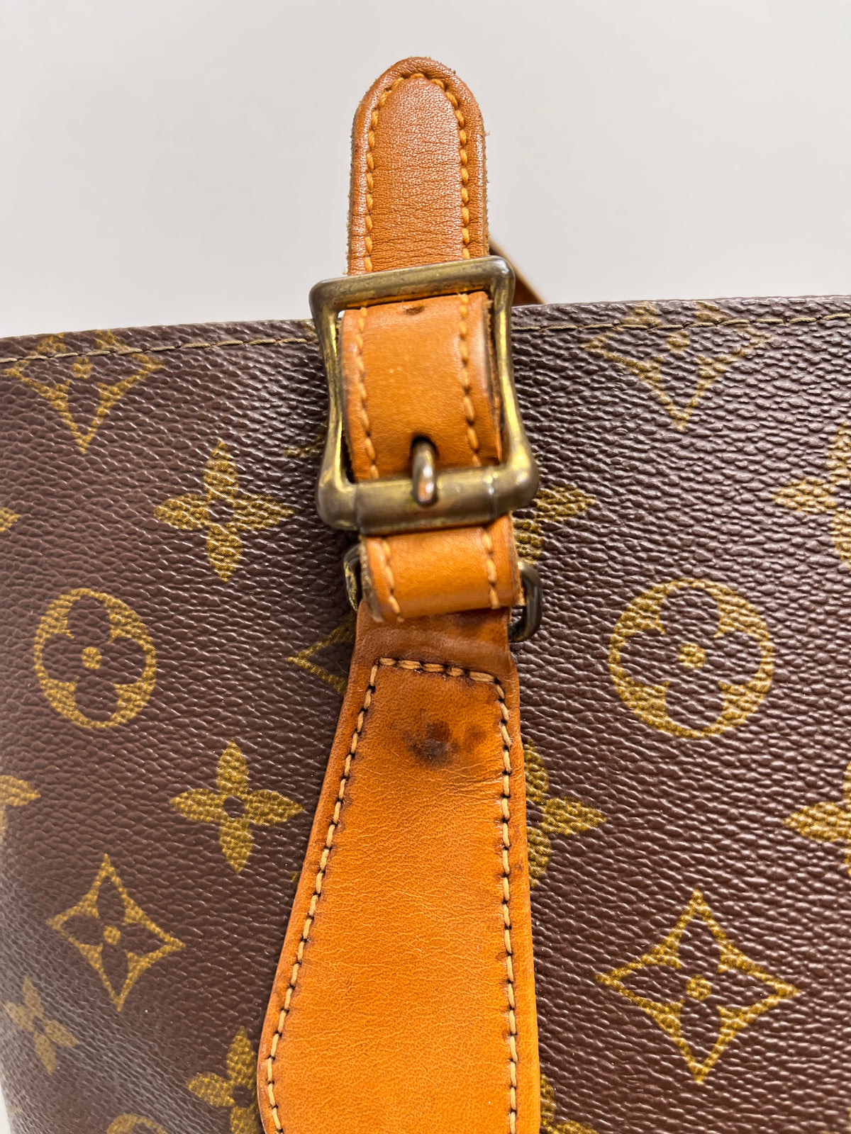 Louis Vuitton Brown Monogram Vintage Bucket Bag 1970/1980