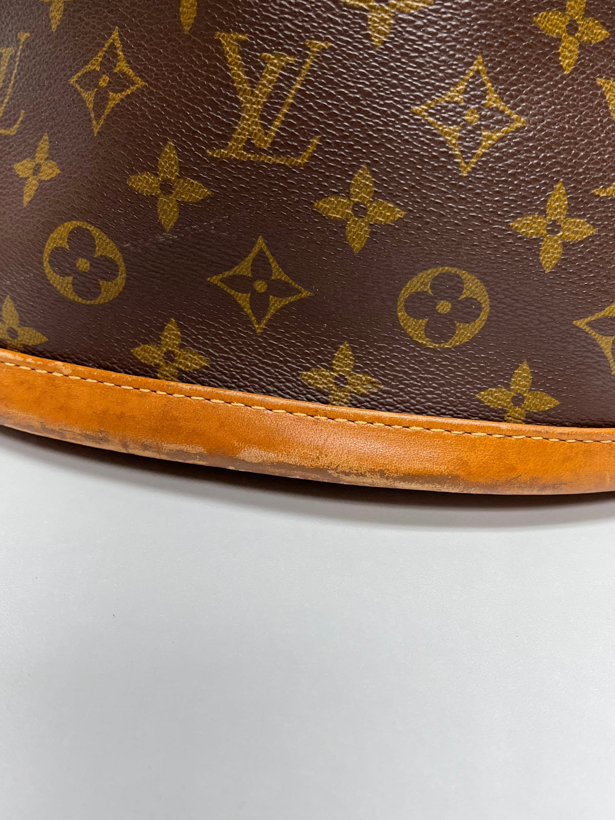 Louis Vuitton Brown Monogram Vintage Bucket Bag 1970/1980