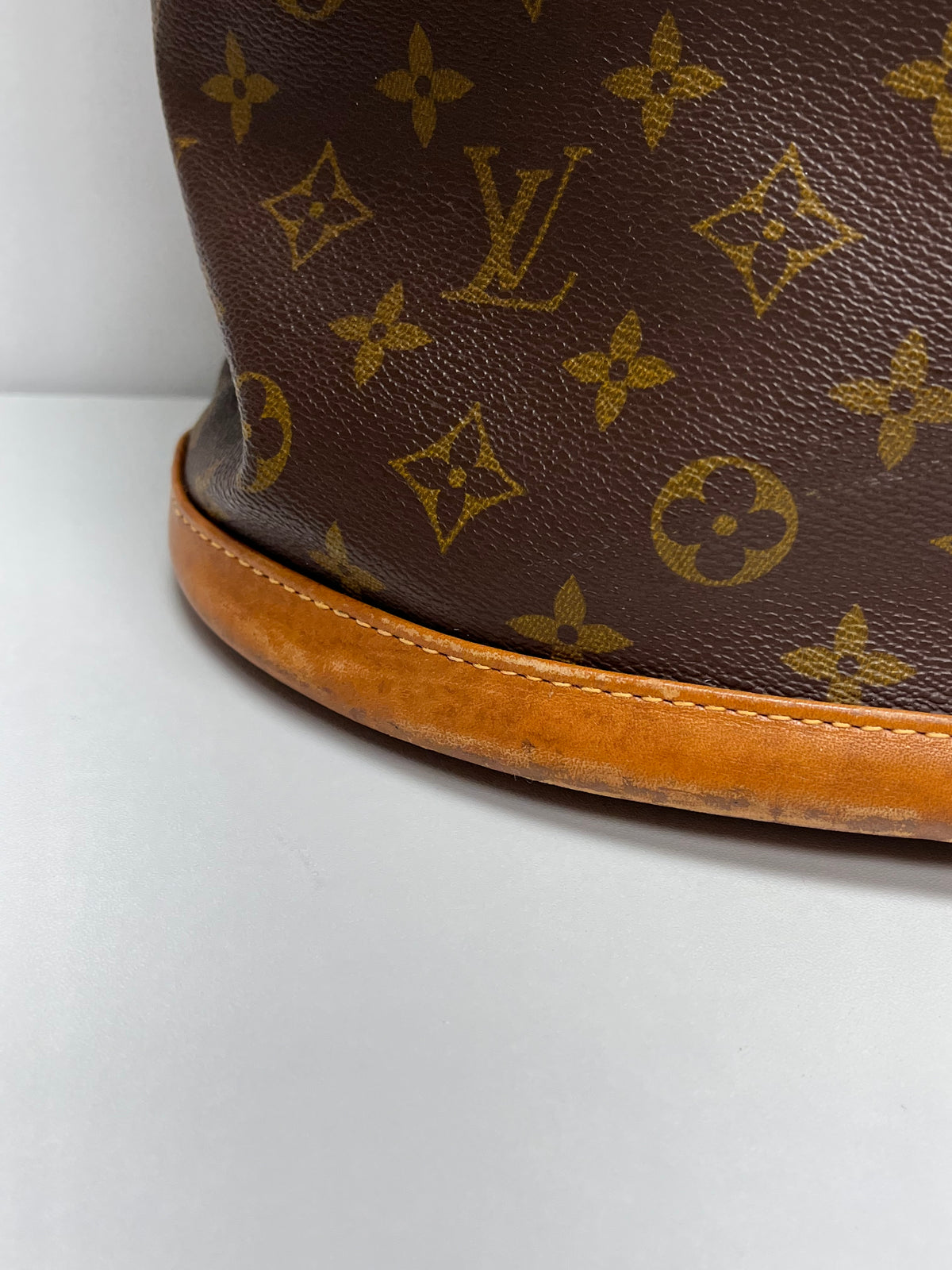 Louis Vuitton Brown Monogram Vintage Bucket Bag 1970/1980