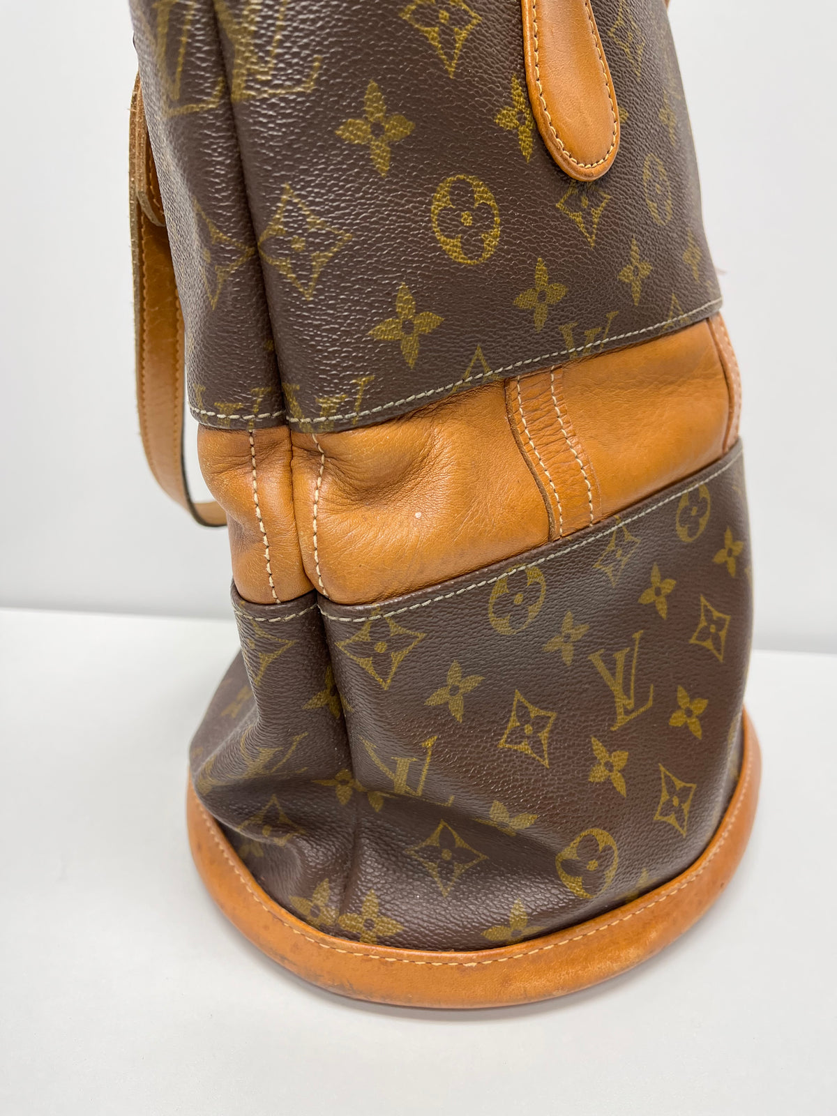 Louis Vuitton Brown Monogram Vintage Bucket Bag 1970/1980