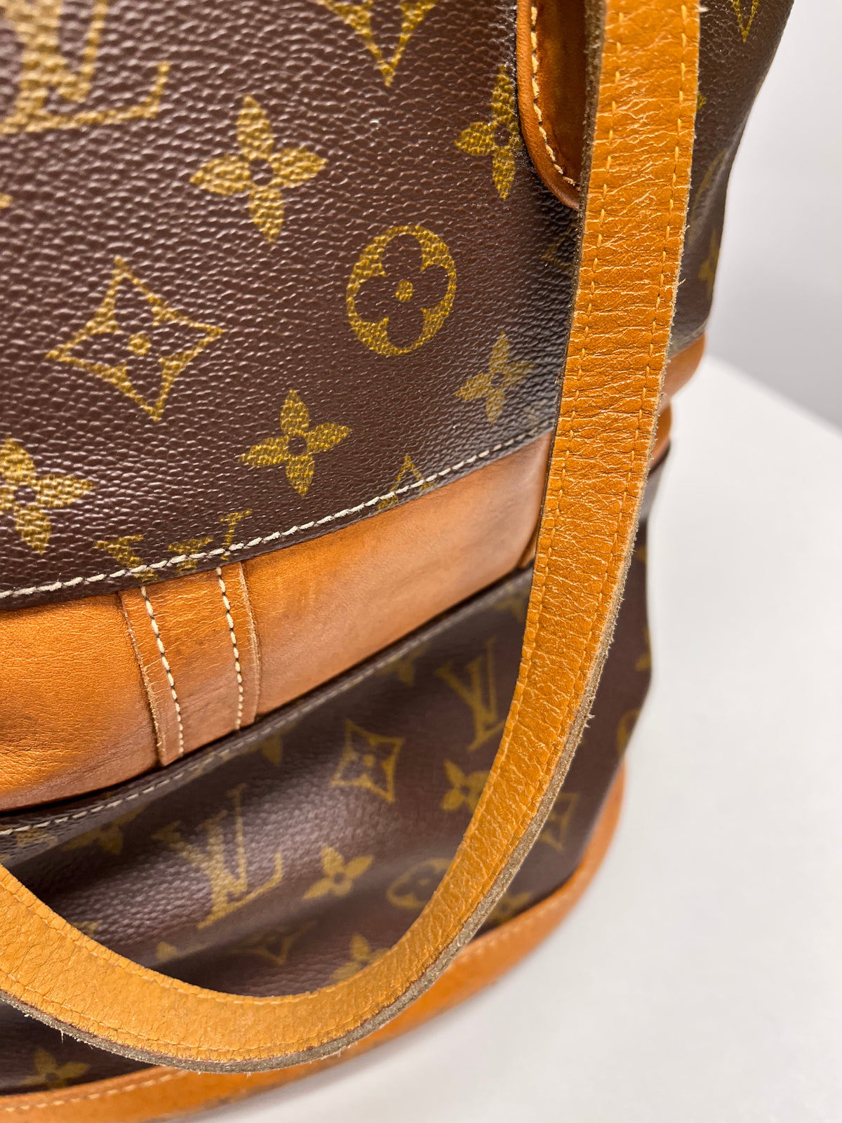 Louis Vuitton Brown Monogram Vintage Bucket Bag 1970/1980
