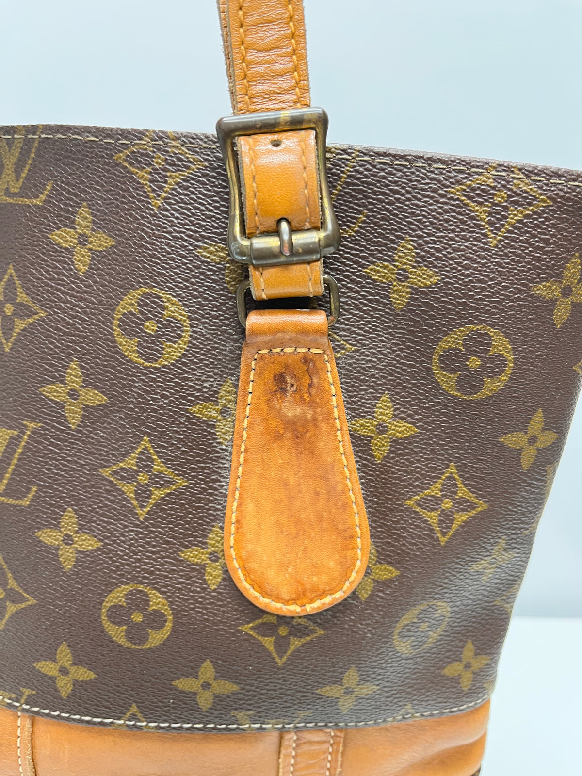 Louis Vuitton Brown Monogram Vintage Bucket Bag 1970/1980