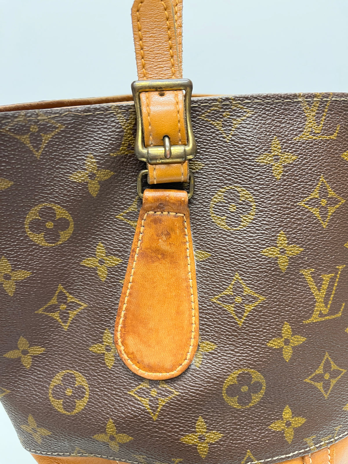 Louis Vuitton Brown Monogram Vintage Bucket Bag 1970/1980