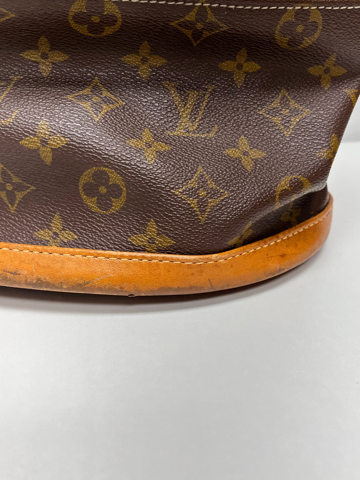 Louis Vuitton Brown Monogram Vintage Bucket Bag 1970/1980