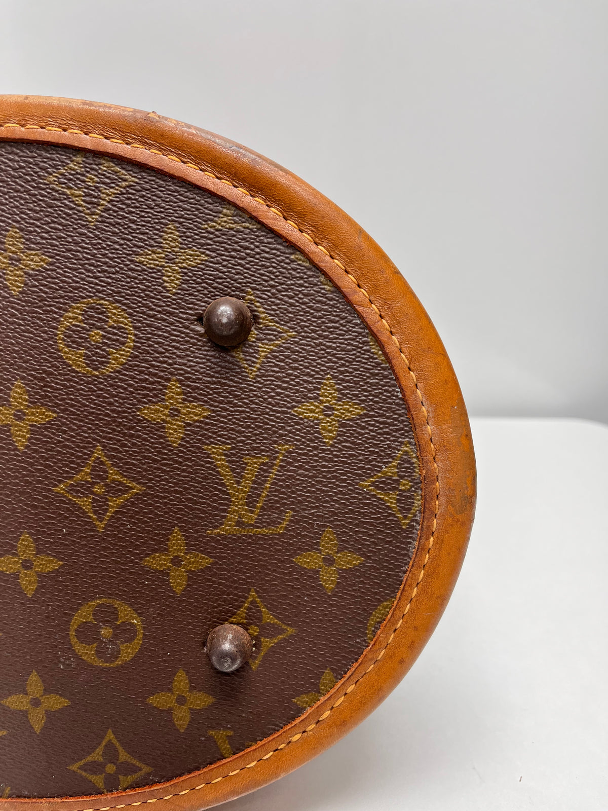 Louis Vuitton Brown Monogram Vintage Bucket Bag 1970/1980