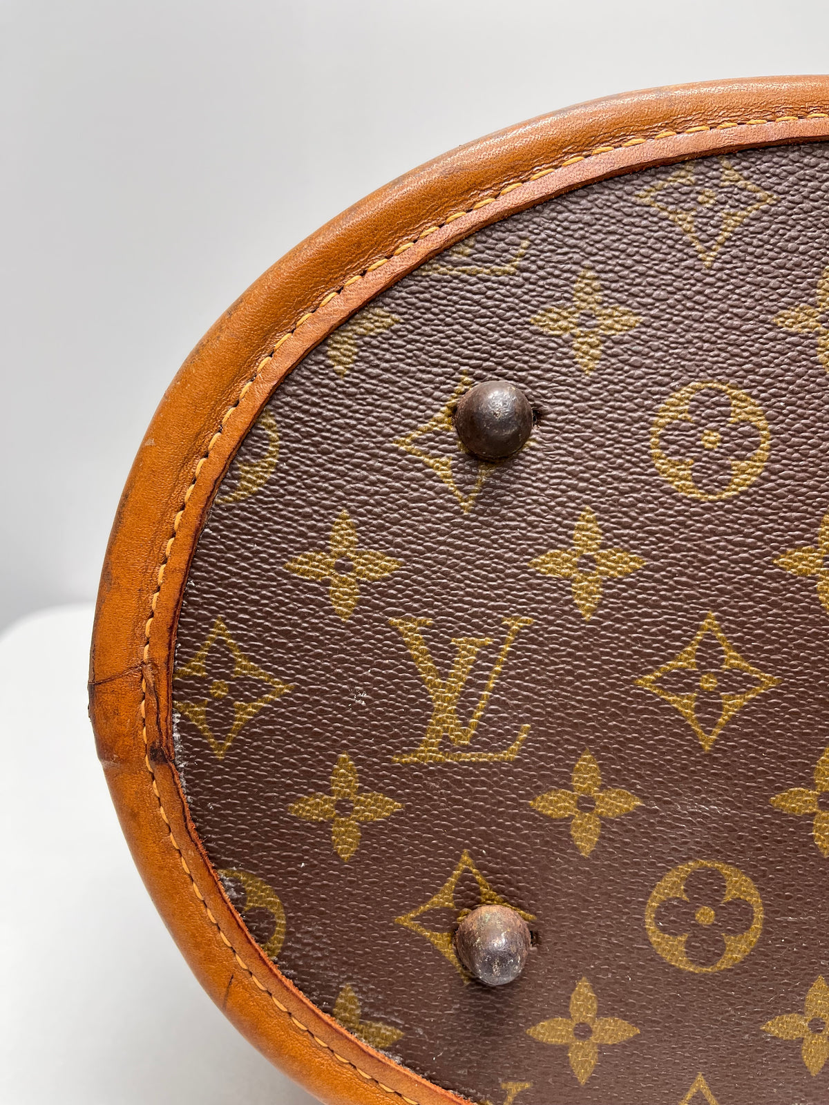 Louis Vuitton Brown Monogram Vintage Bucket Bag 1970/1980