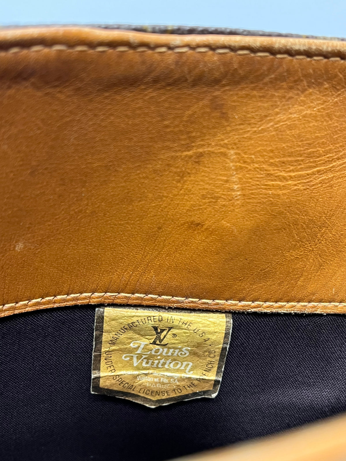 Louis Vuitton Brown Monogram Vintage Bucket Bag 1970/1980