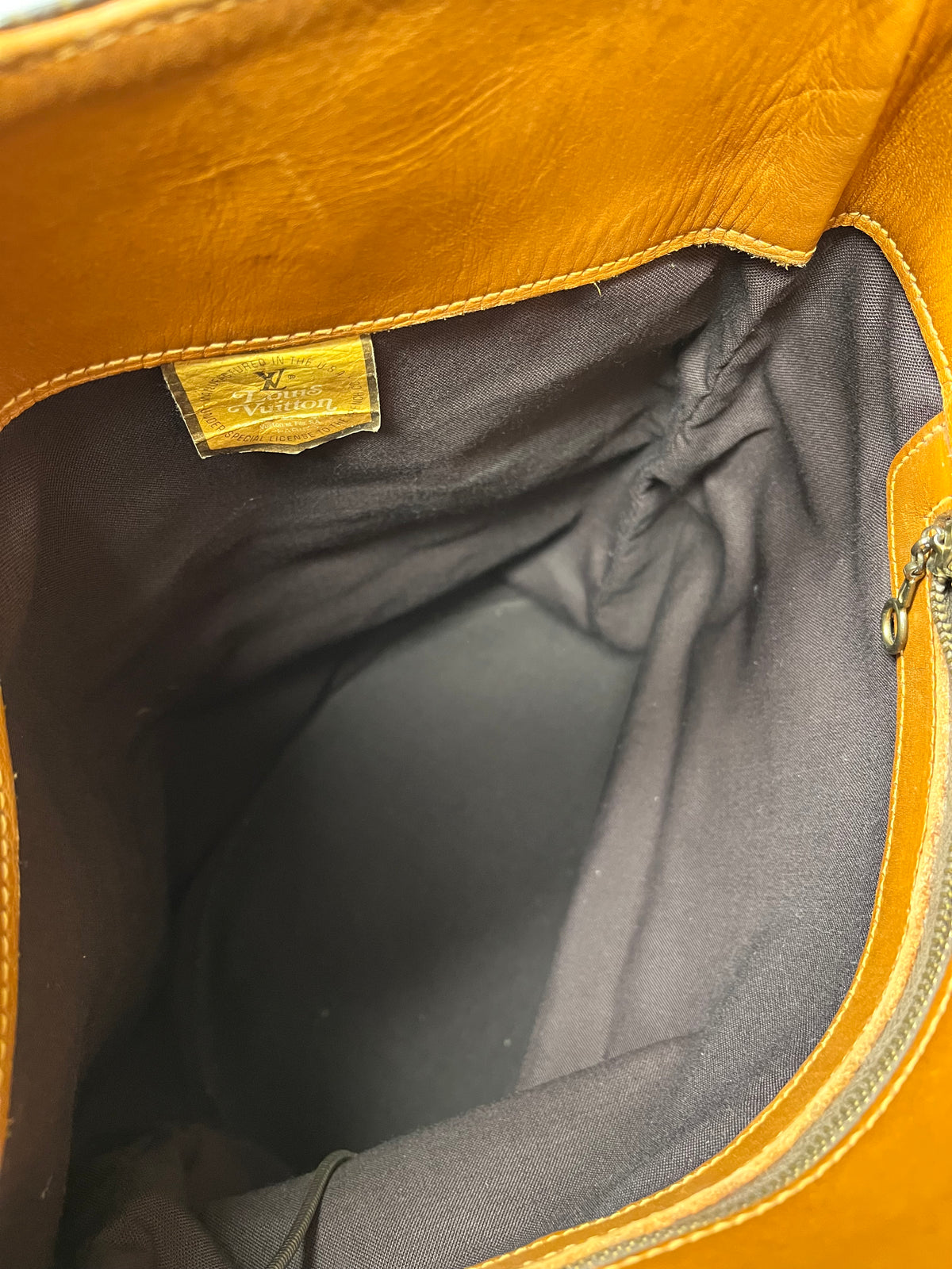 Louis Vuitton Brown Monogram Vintage Bucket Bag 1970/1980