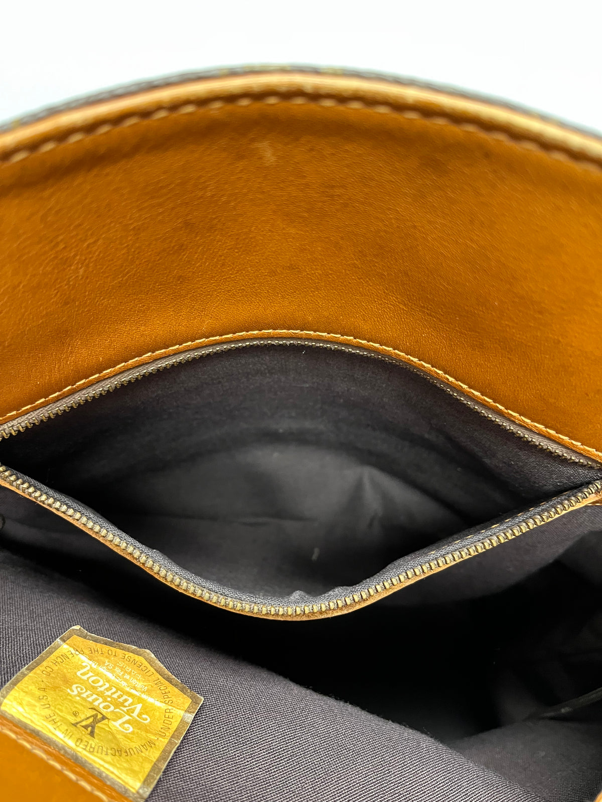 Louis Vuitton Brown Monogram Vintage Bucket Bag 1970/1980
