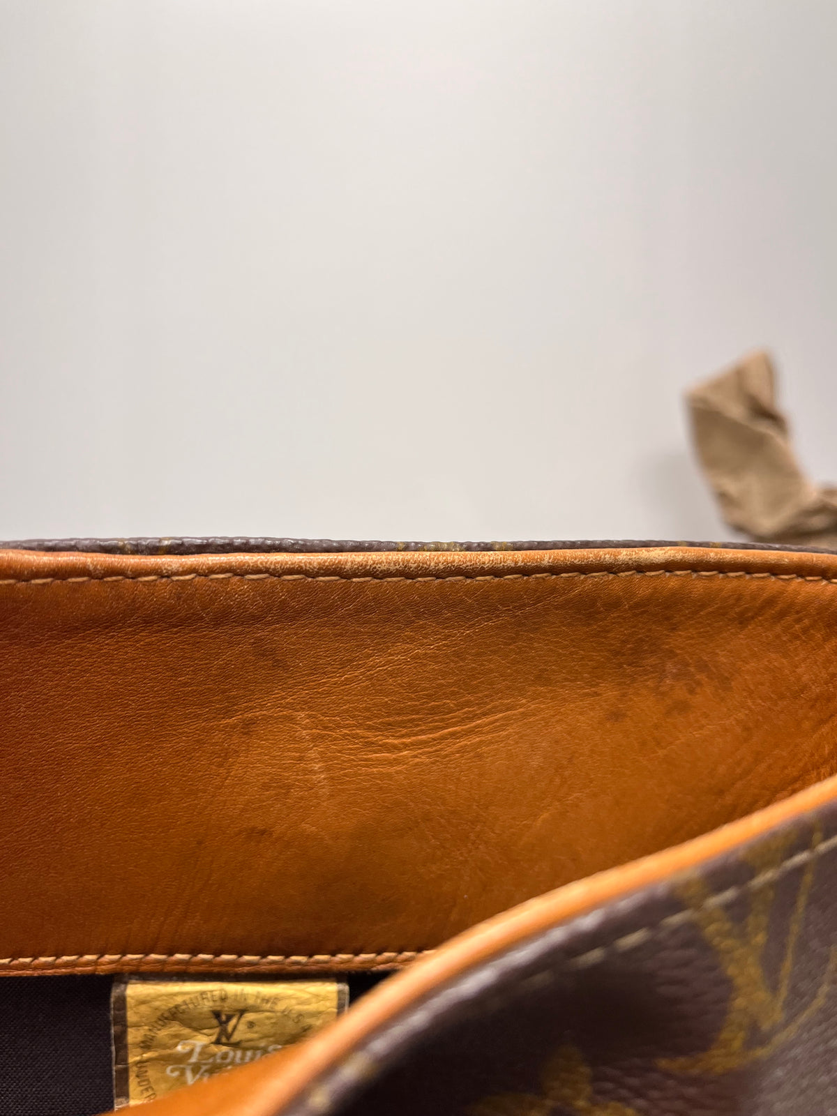 Louis Vuitton Brown Monogram Vintage Bucket Bag 1970/1980