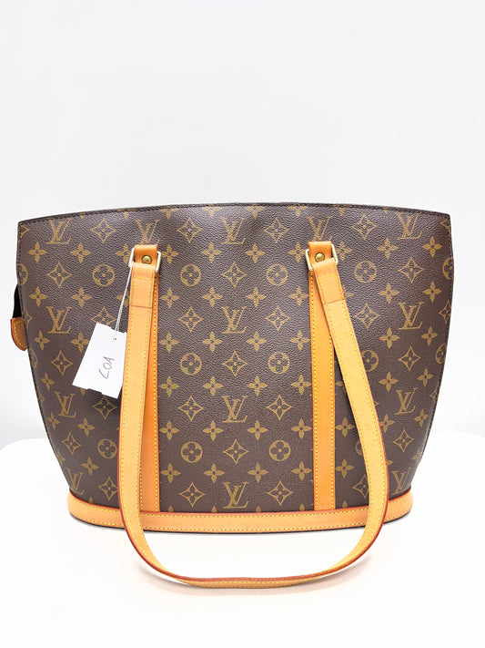 Louis Vuitton Handbag Brown Monogram Vintage Babylone  Laptop Tote (1997)