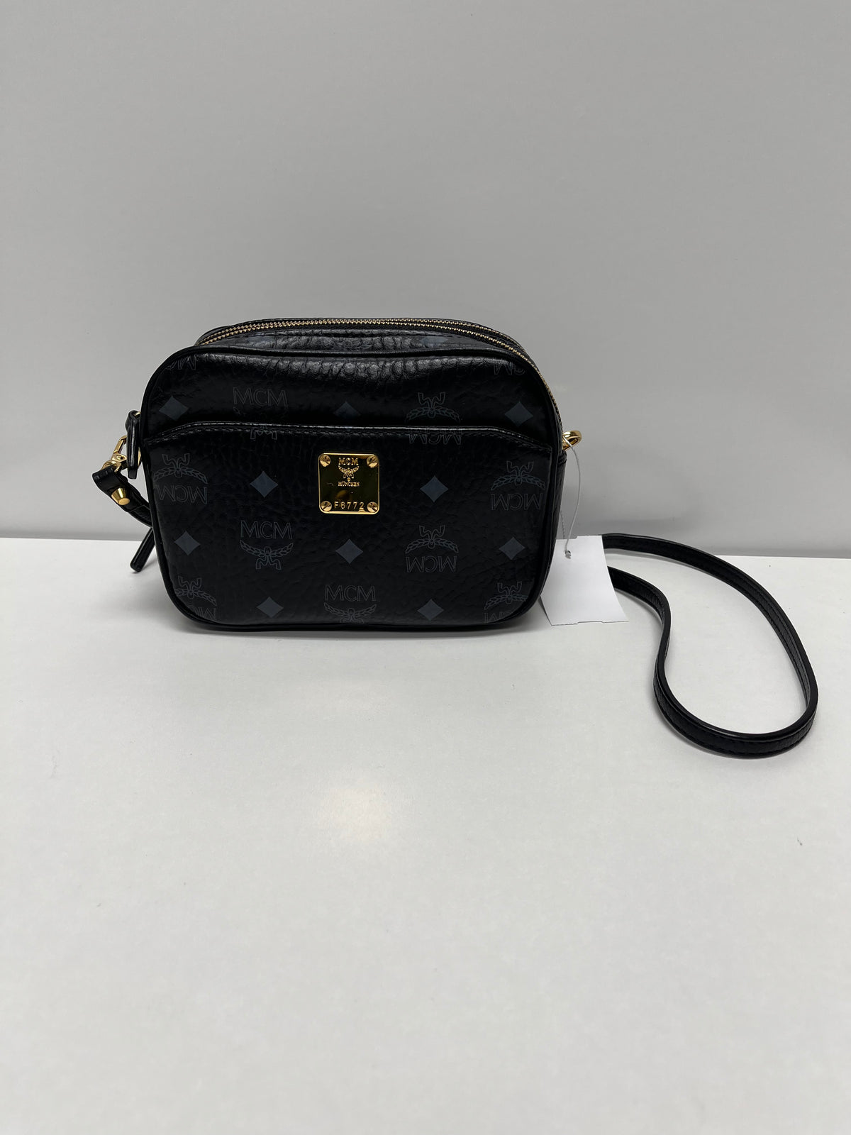 Black & Gray MCM Handbag Camera