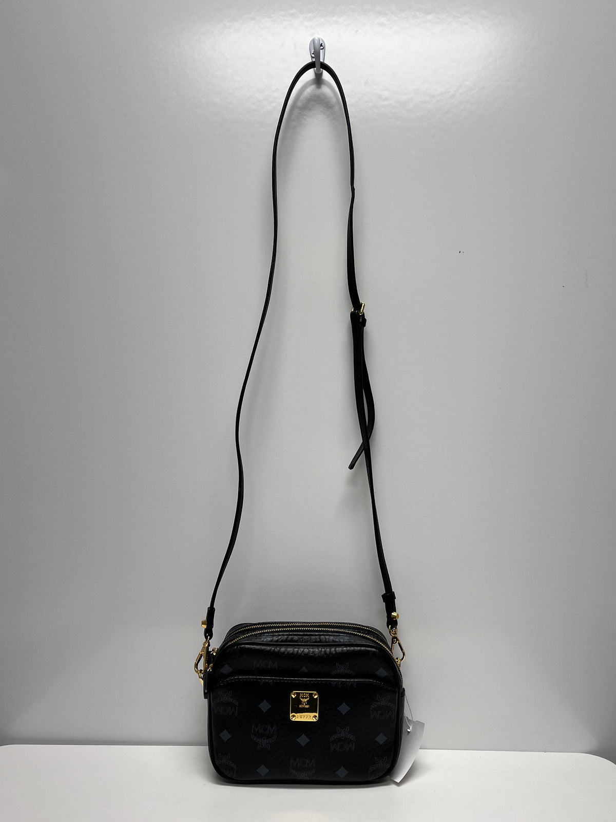 Black & Gray MCM Handbag Camera