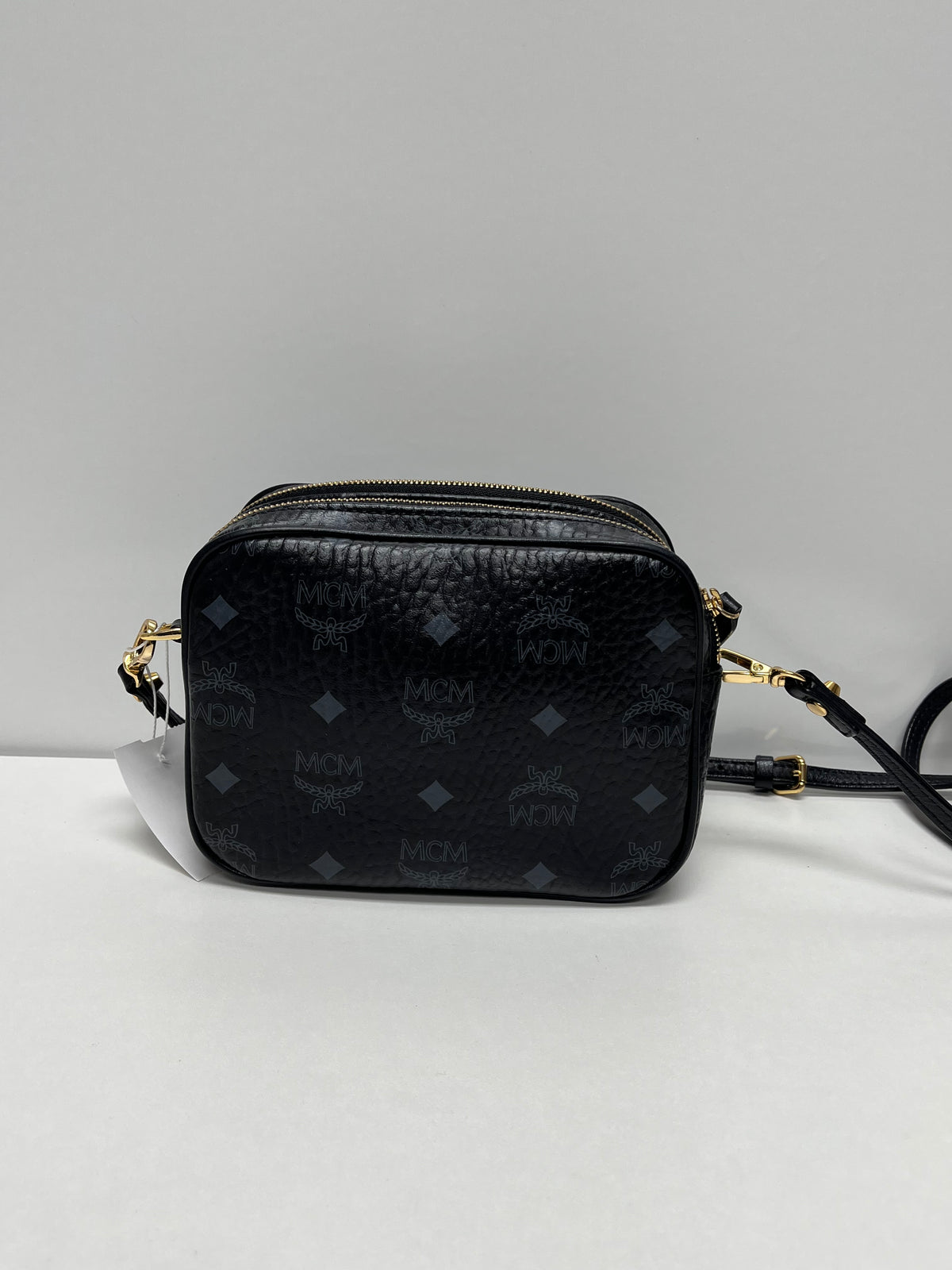 Black & Gray MCM Handbag Camera