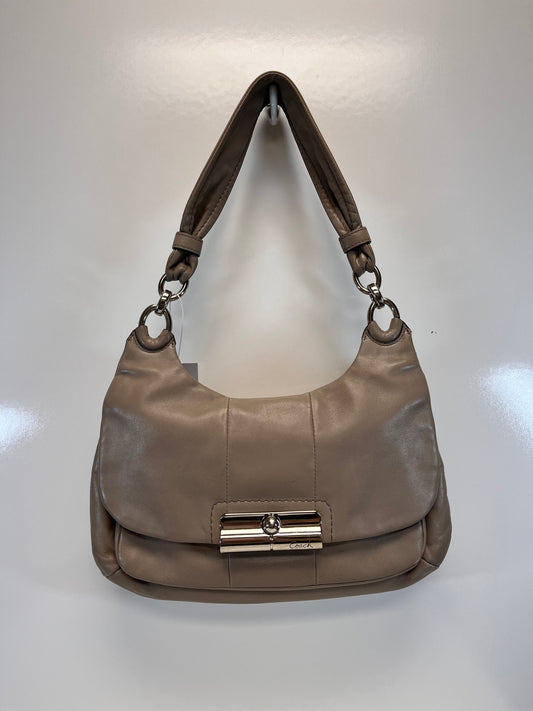 Coach Handbag Beige Kristen Hobo 16931 (no hang tag, marks on lining)