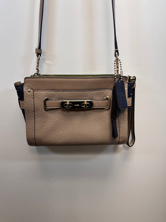 Coach Crossbody Beige, Green, Navy Swagger Colorblock Wristlet 2015 53479