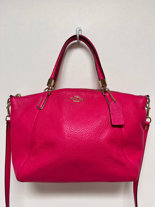 Coach Handbag Ruby Pink Kelsey Satchel 2015