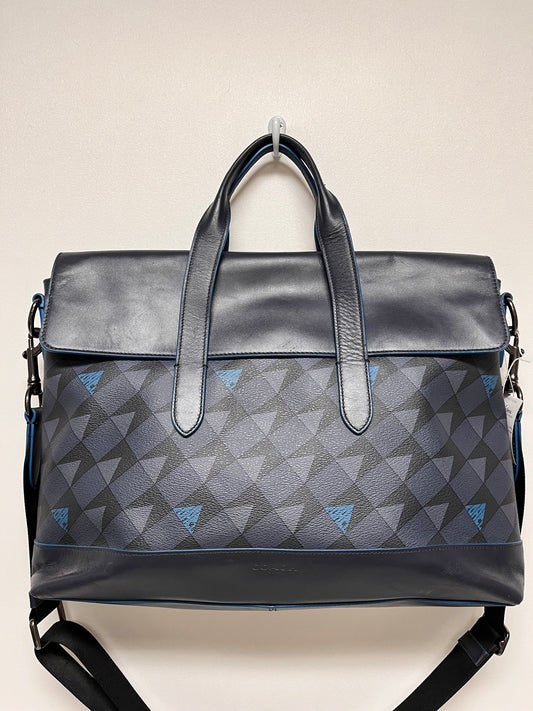 Coach Laptop Bag Navy & Gray Hamilton 1979 Portfolio Briefcase