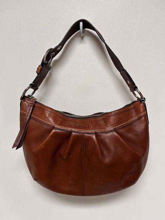 Coach Handbag Brown Soho Pleated Shoulder 2009 Y2K As Is Spot on Front