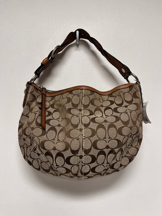 Coach Handbag Brown Soho Signature Hobo Y2K 2007 (as is: pen inside, no hang tag) 11858