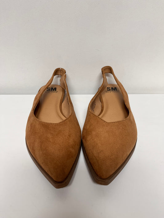 SM New York Shoes Cognac Farrah Pointed Slingback 8