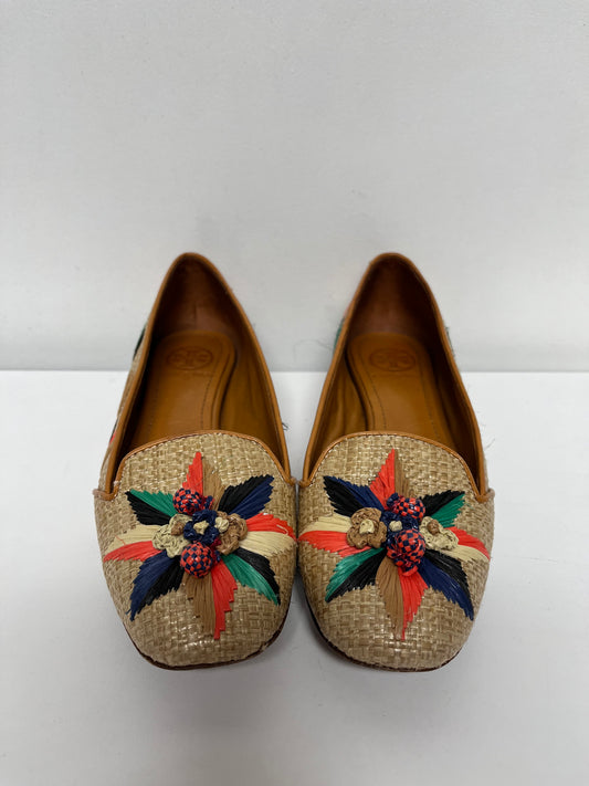 Tory Burch Shoes Tan Geraldine Raffia Flats 5