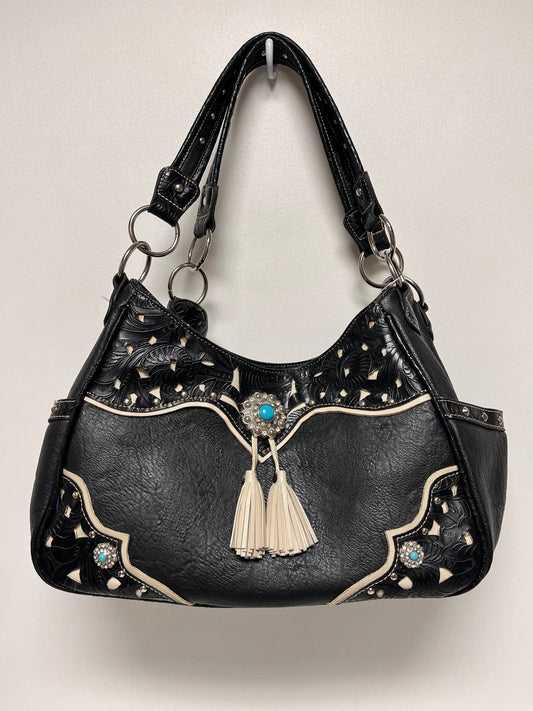 Crossbody Black & Cream Western