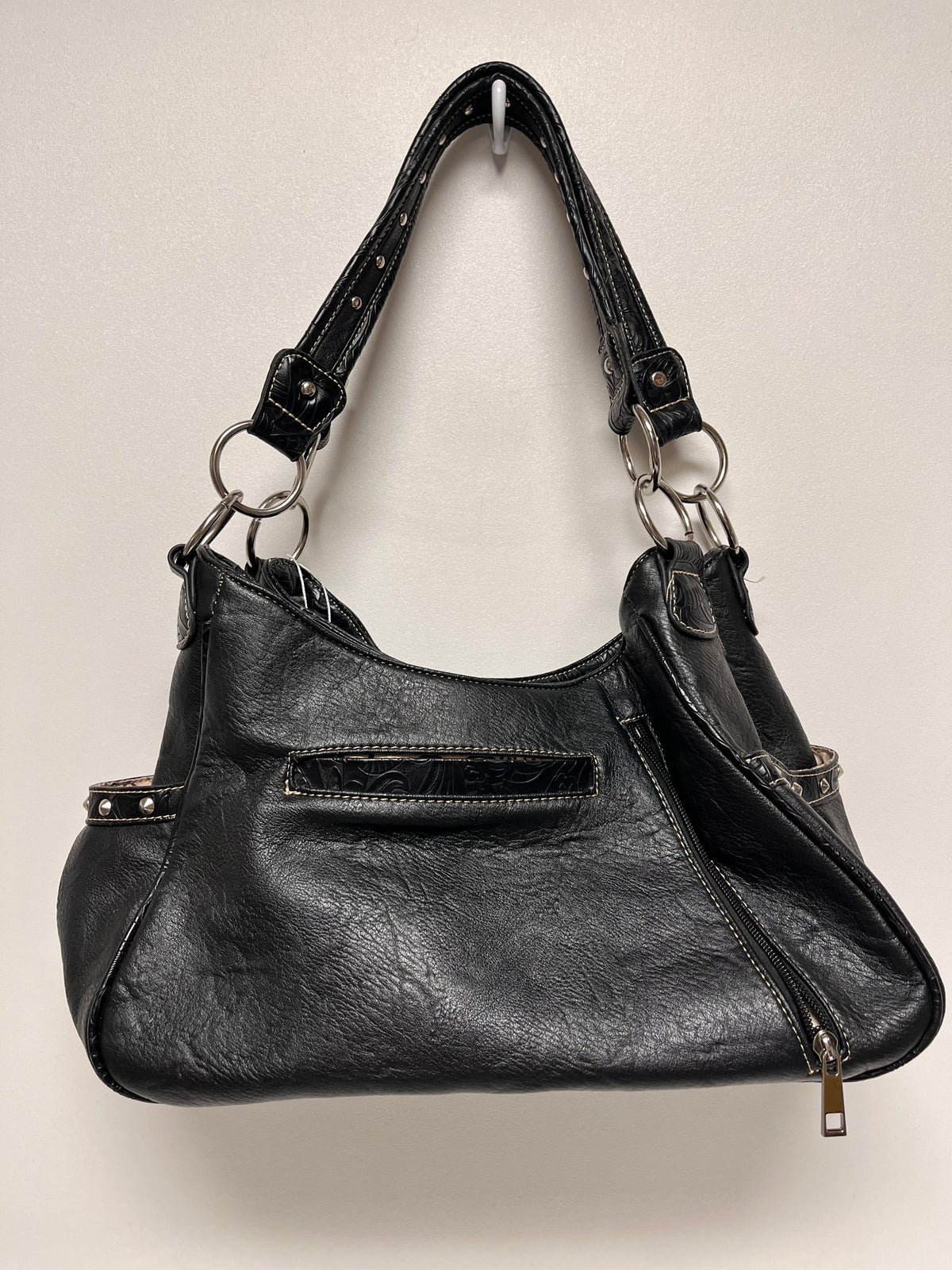 Crossbody Black & Cream Western
