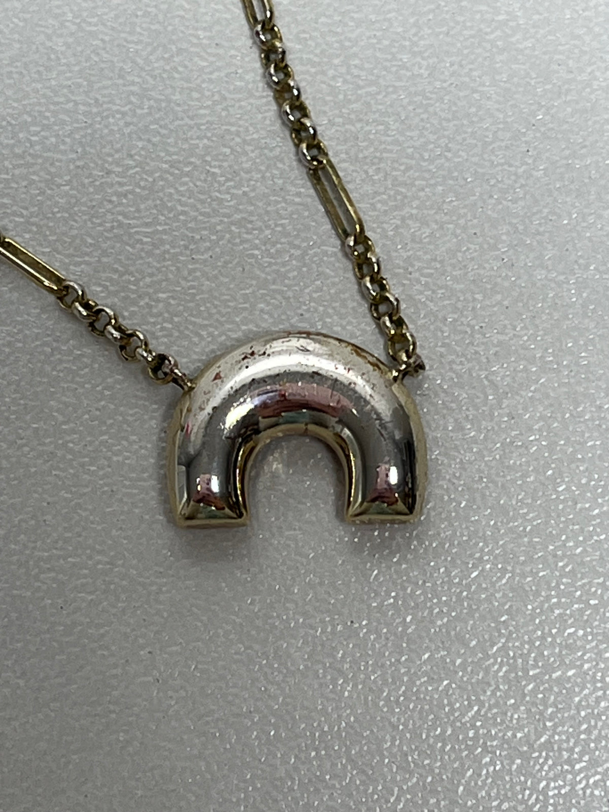 Kendra Scott Necklace Gold Tone Kyocera Opal As is: chip