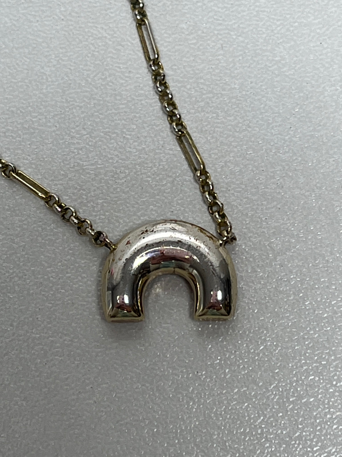 Kendra Scott Necklace Gold Tone Kyocera Opal As is: chip